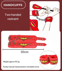 Juego de Bondage de 12 piezas para adultos, Set de restricción de cuero, azafata erótica de línea aérea, trajes de flirteo, BDSM, juegos sexuales de Cosplay, novedad de <span class=keywords><strong>2022</strong></span> - Product Image 2