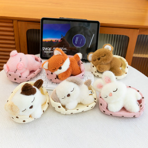 Nuevo Sofá Cama de Peluche Corto Genuino Relleno de Algodón PP, Adorable Compañero de Animales de Peluche (Gato, Conejo) - Product Image 1