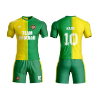 Uniformes de Fútbol Personalizados Directo de Fábrica - Camisetas y Pantalones Cortos de Fútbol Americano de Poliéster de Secado Rápido con Nombres Sublimados para Equipos