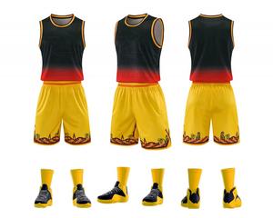 Set Jersey Basket Tanpa Lengan Custom Lapis Tunggal 100% Poliester Cepat Kering Bernapas Seragam Olahraga Tim Pria Remaja Polos - Product Image 6