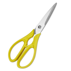 Stainless Steel <b>Kitchen</b> <b>Scissors</b> Yellow Straight Head Home Use Multi Functional Cutting Tool - Product Image 3
