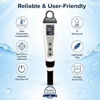 pH-mètre numérique professionnel et testeur de température, précision 0,02, étanche IP65, testeur de pH pour aquarium, piscine, hydroponie