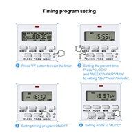 Enchufe Temporizador Digital LCD Programable de 240V 13A IP21
