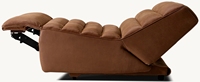 Salon mouvement cuir fauteuil inclinable sans bras fabriqué à la main salon luxe confort mobilier d'intérieur