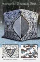 Tente de pêche sur glace imperméable pour le camping en plein air en hiver, hexagonale, une chambre, tissu Oxford 210D, ouverture automatique rapide, portable