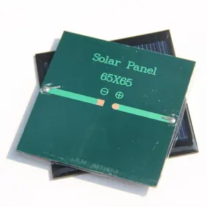 Pannello modulo solare personalizzato 65*65mm pannello singolo in polisilicio solare Mini colla a goccia 0.14W/0.5V