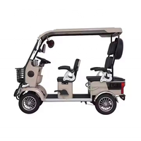 Voiturette de golf électrique familiale Holladay 800W, 4 places, carrosserie ouverte, batterie 60V, autonomie 30-50 km, quadricycle urbain 4x4