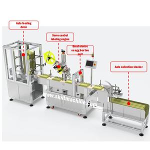 Automatic <strong>Egg</strong> Carton <strong>Egg</strong> Box Top And Side Two Sides Adhesive Labeling <strong>Machine</strong> - Product Image 2