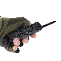 Couteau pliant multifonctionnel créatif en acier inoxydable, outil combiné EDC pour l'extérieur, camping, survie, multi-usage, portable