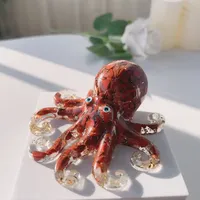 Kustom 3D dicetak SLA layanan prototipe cepat prototipe kristal transparan Resin gurita Model baja dan mesin kuningan