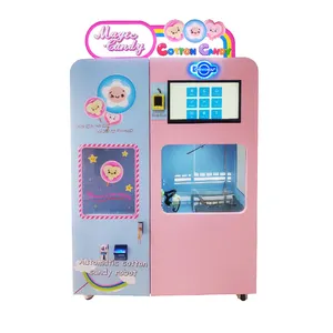Коммерческий Электрический торговый автомат для зефира, интеллектуальный торговый автомат для сладкой ваты, для продажи