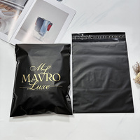Sacs polymailers personnalisés en gros, sacs d'expédition pour vêtements, enveloppes postales noires, sacs de coursier en plastique pour t-shirts