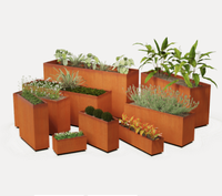Jardinières décoratives en métal de grande taille, pots à fleurs d'extérieur, pots pour arbres, pots pour salon, prix abordable