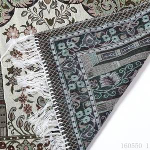 Alfombra de oración tejida de nuevo diseño con bordado de hilo dorado sobre algodón, utilizada para el culto para mayor comodidad y estilo. - Product Image 4