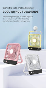 Nuevo ventilador de escritorio mini cuadrado con pantalla digital inteligente, creativo y práctico - Product Image 2