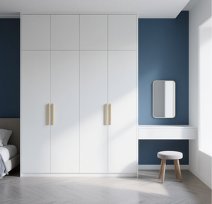 Armoire <span class=keywords><strong>en</strong></span> <span class=keywords><strong>Bois</strong></span> Personnalisée <span class=keywords><strong>en</strong></span> Gros avec <span class=keywords><strong>Coiffeuse</strong></span>: Solutions de Conception de Placard Sur Mesure - Product Image 3