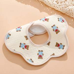 Bavoirs pour bébé en mousseline de coton 100% unisexe, bandana, bavoir à volants avec fermeture à boutons pression pour garçons et filles, pour la dentition - Product Image 4