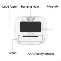 Temporizador Digital de Cocina con Cuenta Regresiva Magnética y Alarma Fuerte, de Plástico ABS Ecológico, con Buena Supervisión de Producción