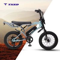 Moto de tourisme TXED 750 Watt Pro Fat Bike 20 pouces 32 km/h 48V Hydraulique en alliage