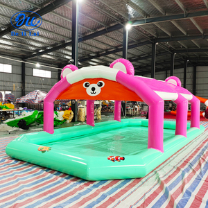 Grande <span class=keywords><strong>piscine</strong></span> gonflable avec parasol, PVC épaissi, parc aquatique pour enfants, natation, pêche, modèle gonflable - Product Image 2