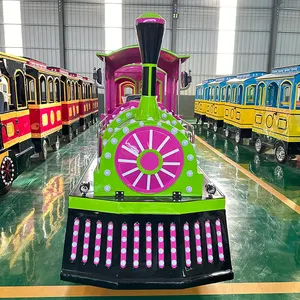 Manufacturer Indoor/Outdoor Tourist Electric Train Set Tourist Trackless Train With Christmas Music For Amusement Park