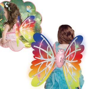 Hot Venditore Ragazze Elettrico Fata Farfata Ala Dirigente di Assemblaggio Ali d'Angelo Vestito Principessa Farfalla Ali <span class=keywords><strong>Volanti</strong></span> con Luce a LED - Product Image 1