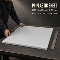 Feuille de polypropylène blanche PP 4x8FT 5mm, directement de l'usine, pour la fabrication de réservoirs chimiques