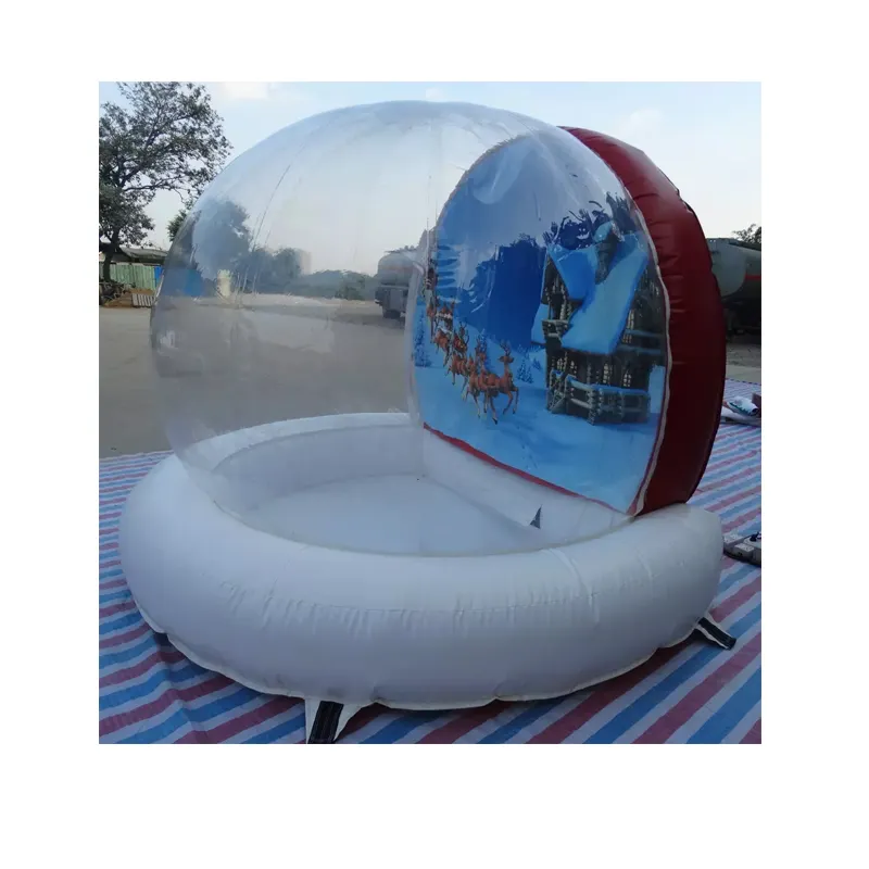 Inflatable Tuyết Globe Trang Trí Cho Giáng Sinh Inflatables Ảnh Ngoài Trời