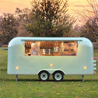 Camion de restauration mobile pour café, pizza, hot-dogs, glaces et fast-food avec construction en acier inoxydable résistant à la rouille
