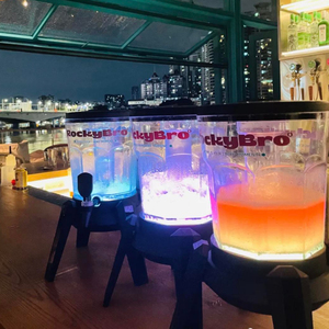 หอคอยเบียร์เรืองแสงใน3L พร้อมไฟเปลี่ยนสีแบบชาร์จไฟได้หอคอยเบียร์ <span class=keywords><strong>Hoegaarden</strong></span> - Product Image 1