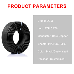 สาย CAT6แบบหัวแบนหัวปลั๊กกันหนูทำจากทองแดงผสม CCA มีสายสำหรับส่งเอกสาร - Product Image 5
