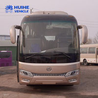 Autocar de luxe chinois 52 places Golden Dragon 6120 Moteur arrière Diesel Transmission manuelle Euro 3 Moteur 8L Autobus d'occasion à vendre