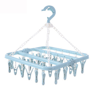 32-Clip gấp Multi-Clip nhựa hộ gia đình khô giá Windproof thiết kế cho trẻ em người lớn 'Quần áo bao gồm cả vớ em bé - Product Image 5