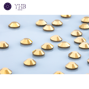 Diamante de imitación de cristal Bling Hotfix de alta calidad de piedra de cristal con reverso plano redondo suelto para camisas de transferencia - Product Image 5