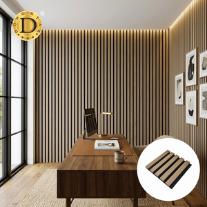 Panel Acústico <span class=keywords><strong>de</strong></span> Listones <span class=keywords><strong>para</strong></span> Pared <span class=keywords><strong>de</strong></span> 2440 mm con Núcleo <span class=keywords><strong>de</strong></span> MDF, Fieltro <span class=keywords><strong>de</strong></span> Fibra <span class=keywords><strong>de</strong></span> Poliéster 100% y Laminado <span class=keywords><strong>de</strong></span> Roble Gris Moderno - Product Image 2