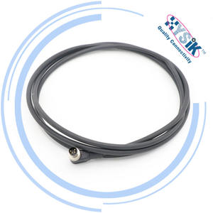Cable moldeado M8 de 90 grados, IP67, 2, <span class=keywords><strong>3</strong></span>, 4, 5, 6, 8 posiciones, conjunto de cables de extremos dobles para sensor - Product Image 5