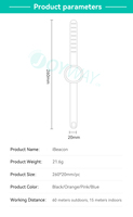 Gelang Beacon Ble Eddystone BT 5.0 4.2 Ibeacon untuk Pelacakan Orang