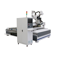 Machine de routeur CNC de nidification de changement d'outil automatique ATC 2030 pour la coupe et la gravure de feuilles de meubles en bois avec poussoir pour le matériel
