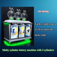 Machine de jeu de loto 3D multi-cylindres personnalisée pour PICK 3 avec cylindres sphériques