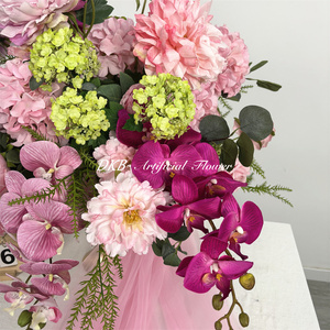 Centre de table élégant, boule de fleurs roses pour la décoration de mariage, centre de table de mariage, fleurs artificielles - Product Image 4