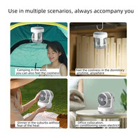 Ventilateur d'air frais double ventilateur latéral ventilateur rotatif Mini Portable bureau USB chargeur de batterie chargeur ventilateur portable