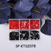 Nail Art 3D Résine Fleur Mélange Acier Perles Charmes Fleur Printemps Acrylique Blanc Rose Kawai Résine Fleur Nail Art Charm Kit