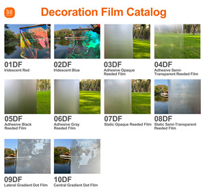 Película Decorativa Autoadhesiva 3D para Ventanas, Privacidad para Mascotas, Diseño 4D Negro, Efecto Cristal Estriado - Product Image 2