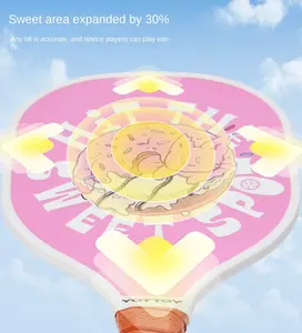 ชุดไม้พายพิคเคิลบอลไม้ป็อปลาร์ 7 ชั้น สำหรับผู้เริ่มต้น ขายส่ง ออกแบบลายพิมพ์เองได้ ไม้พายพิคเคิลบอลสำหรับเด็ก - Product Image 5