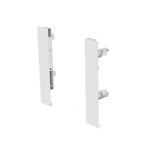 Kit di fissaggio frontale Qube h90 h120 h185 finitura bianca altezza h185 - Product Image 1