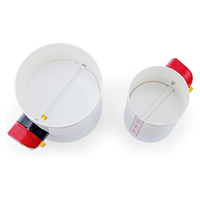 220V 12V PVC plastique électrique amortisseur clapet anti-retour contrôleur de ventilation de Volume d'air pour tuyau de Ventilation