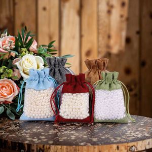 Bolsas de Regalo Ecológicas de Organza con Cordón de Lino, Personalizables para Grabado, Empaque de Dulces y Artículos para Fiestas de Boda - Product Image 4