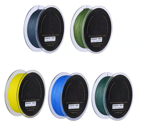 4 Strands Braided Fishing Line Cord 300M 0.07-0.5mm 8LB-80LB Multifilament Fishing Line Rope Fishing Line PE Braided