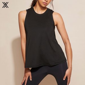 Camiseta sin mangas básica para mujer, con logotipo personalizado, sólida, para <span class=keywords><strong>Yoga</strong></span> y entrenamiento, venta al por mayor - Product Image 6