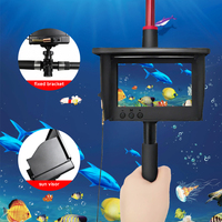 Cámara Endoscópica Subacuática Dearsee Portátil con Pantalla IPS HD de 4.3 Pulgadas, 15m 20m 30m 50m, Cámara Buscadora de Peces